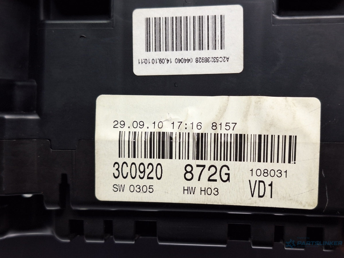 Ceasuri de bord VOLKSWAGEN PASSAT Variant 3C5 2005 - 2011 TDI CAYC 3C0920872G