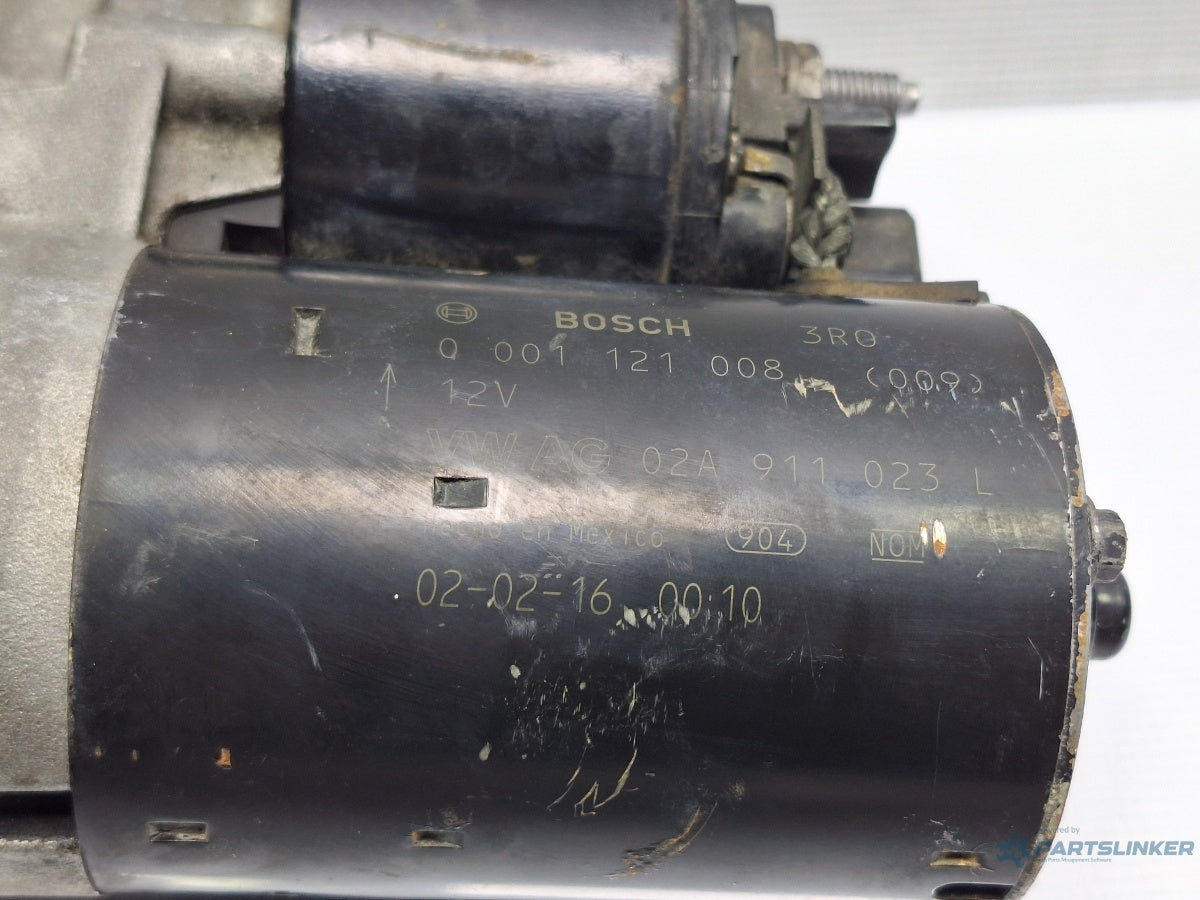 Electromotor VOLKSWAGEN NEW BEETLE 9C1, 1C1 1998 - 2010 1.6 1.6 AYD, BFS BOSCH 001121008 02A911023L