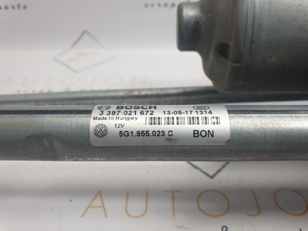 Ansamblu stergator cu motoras VOLKSWAGEN GOLF VII 5G1, BE1 2012 - > 5G1955023C