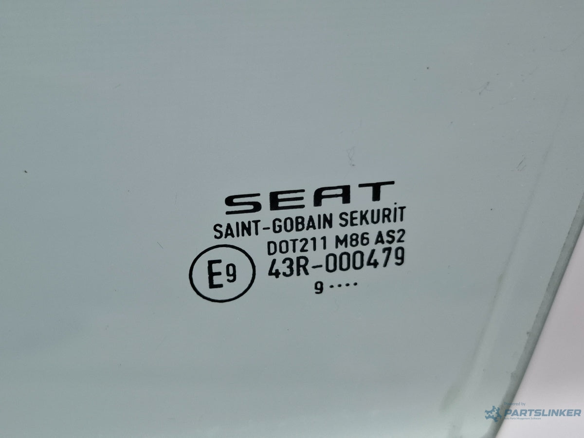 Geam usa stanga fata SEAT IBIZA V 6J5, 6P1 2008 - > TDI BMS SAINT-GOBAIN 43R-000479 6J4845201
