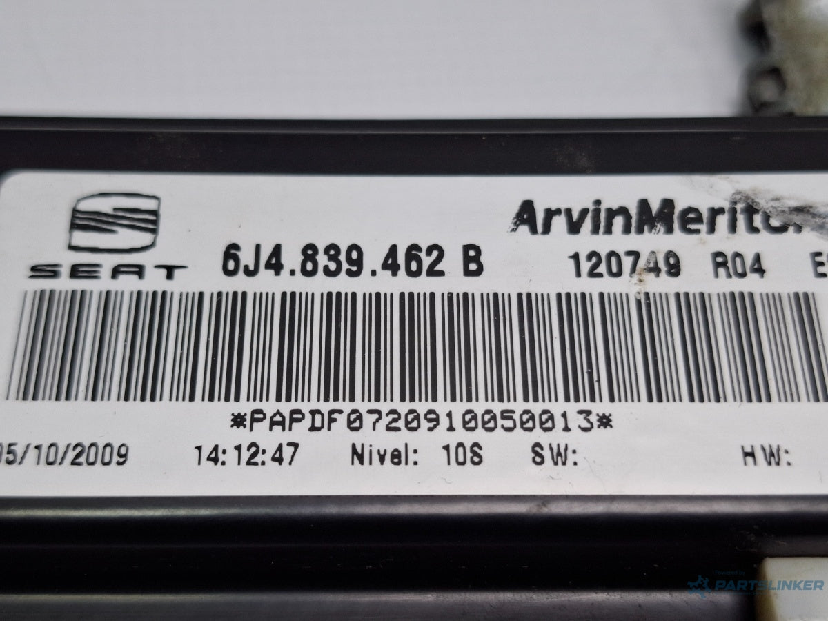 Macara geam dreapta spate SEAT IBIZA V 6J5, 6P1 2008 - > TDI BMS  6J4839462B