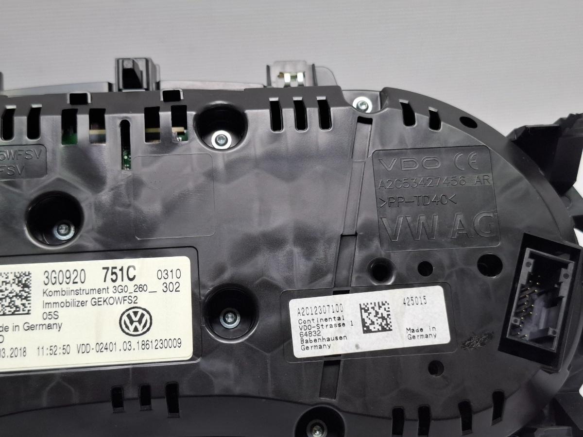 Ceasuri bord VOLKSWAGEN PASSAT Variant 3G5 2014 - > TDI CRLB, DBGA, DFGA VDO A2C53427456AR 3G0920751C