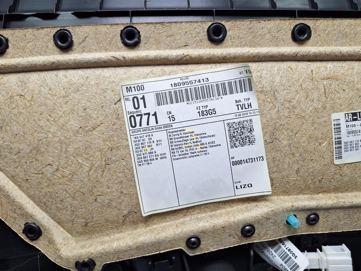 Panou piele usa stanga spate VOLKSWAGEN PASSAT Variant 3G5 2014 - >  3G9867211AG