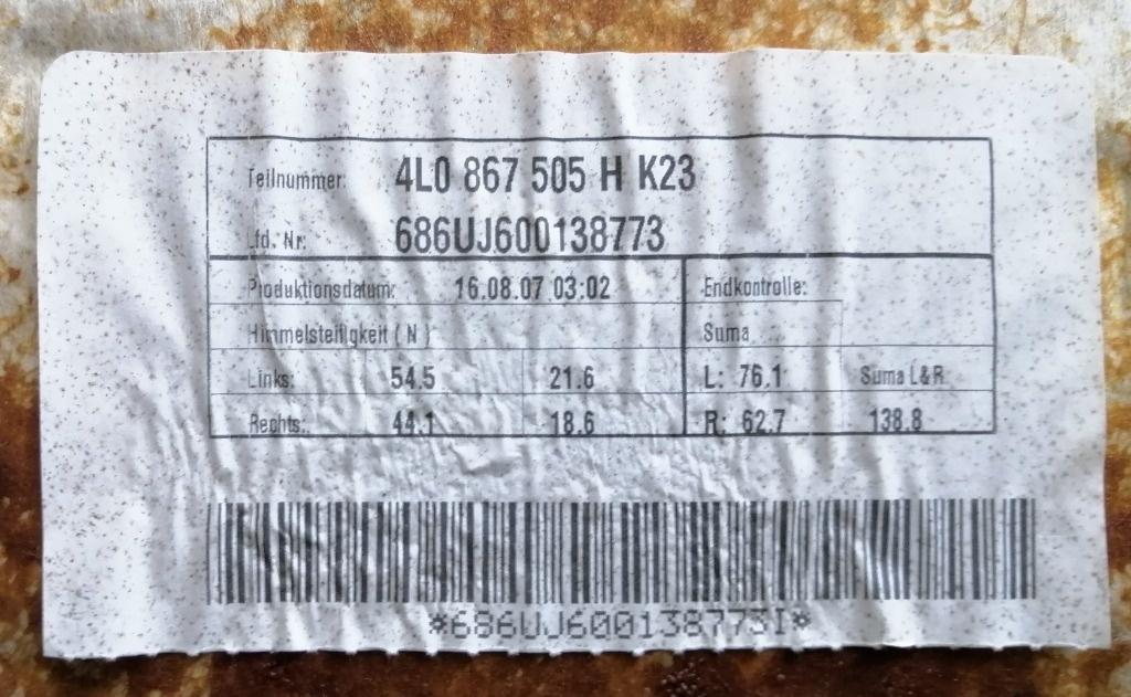 Capitonaj plafon AUDI Q7 4LB 2006 - 2016 4L0867505H