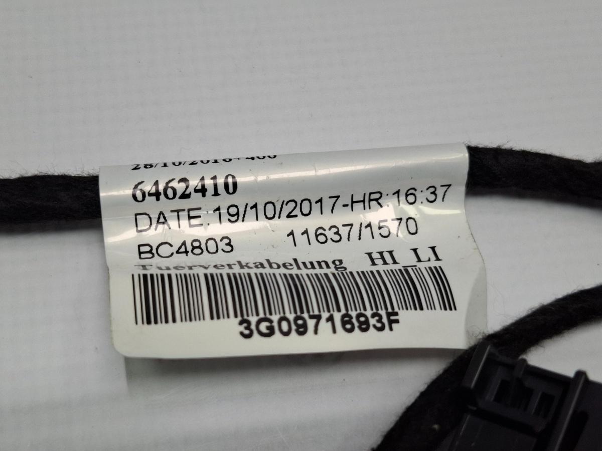Instalatie electrica cablaj usa stanga spate VOLKSWAGEN PASSAT Variant 3G5 2014 - > TDI CRLB, DBGA, DFGA 3G0971693F