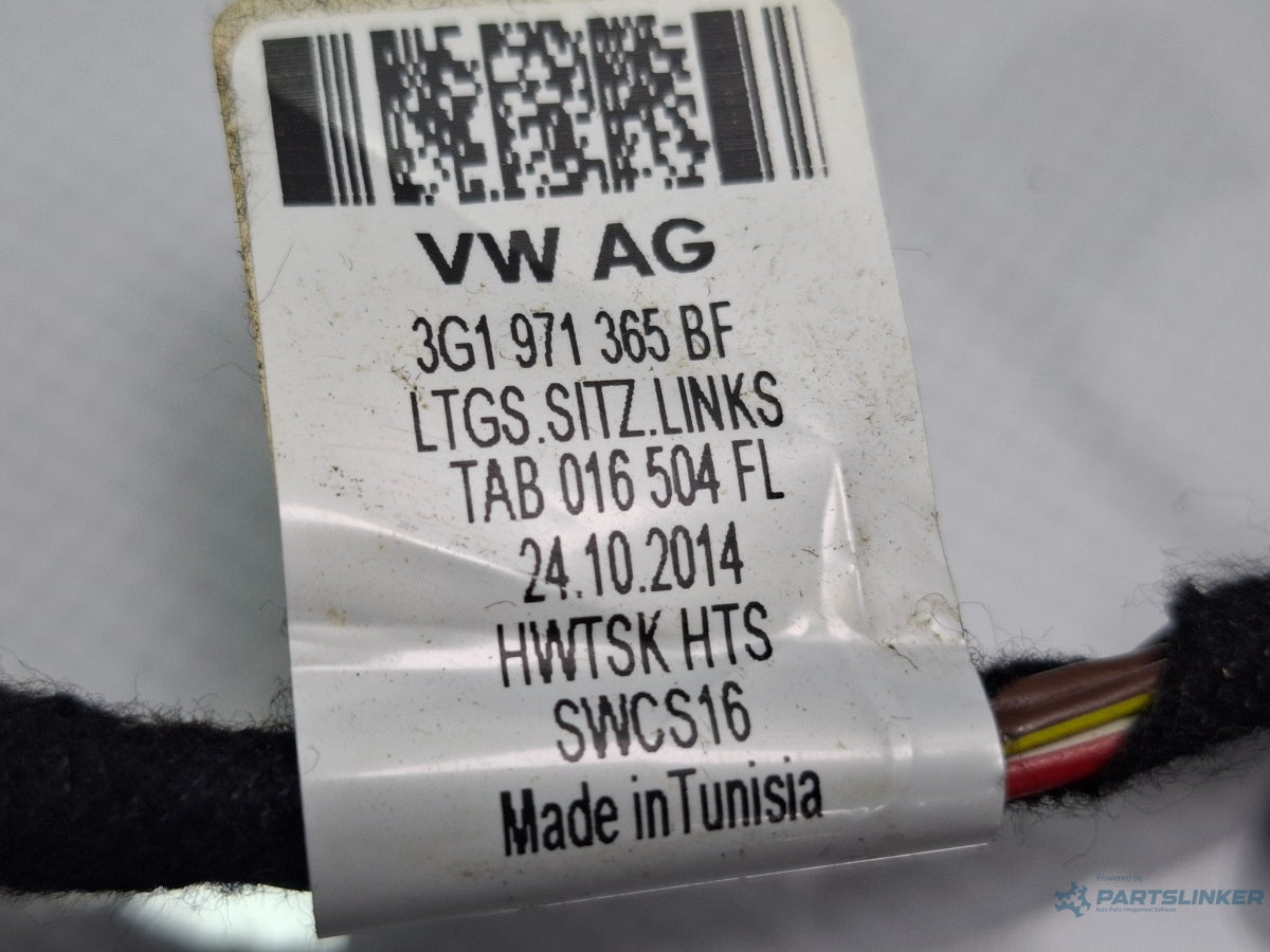 Cablaj adaptor scaun VOLKSWAGEN PASSAT Variant 3G5 2014 - > TDI CRLB, DBGA, DFGA 3G1971365BF