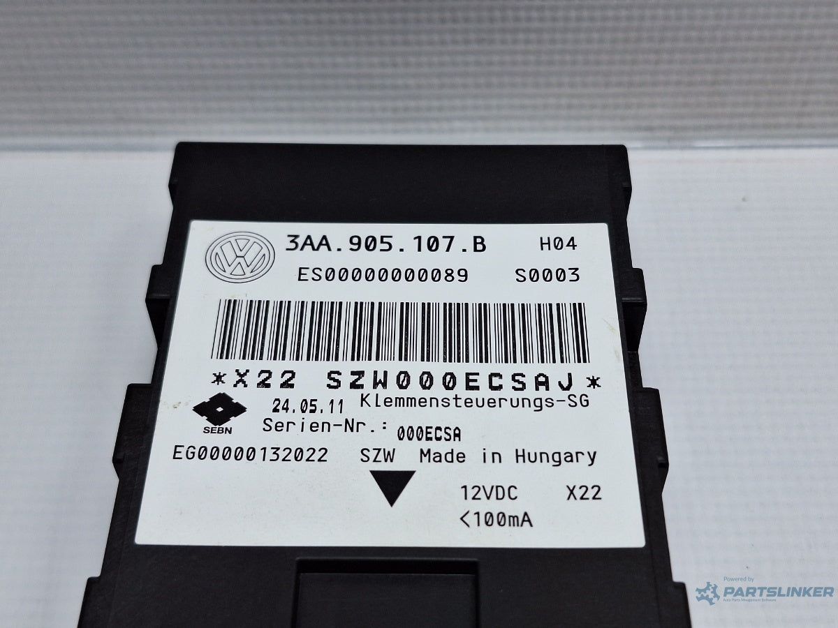 Modul start stop VOLKSWAGEN PASSAT CC 357 2008 - 2012 TSI CCZB 3AA905107B