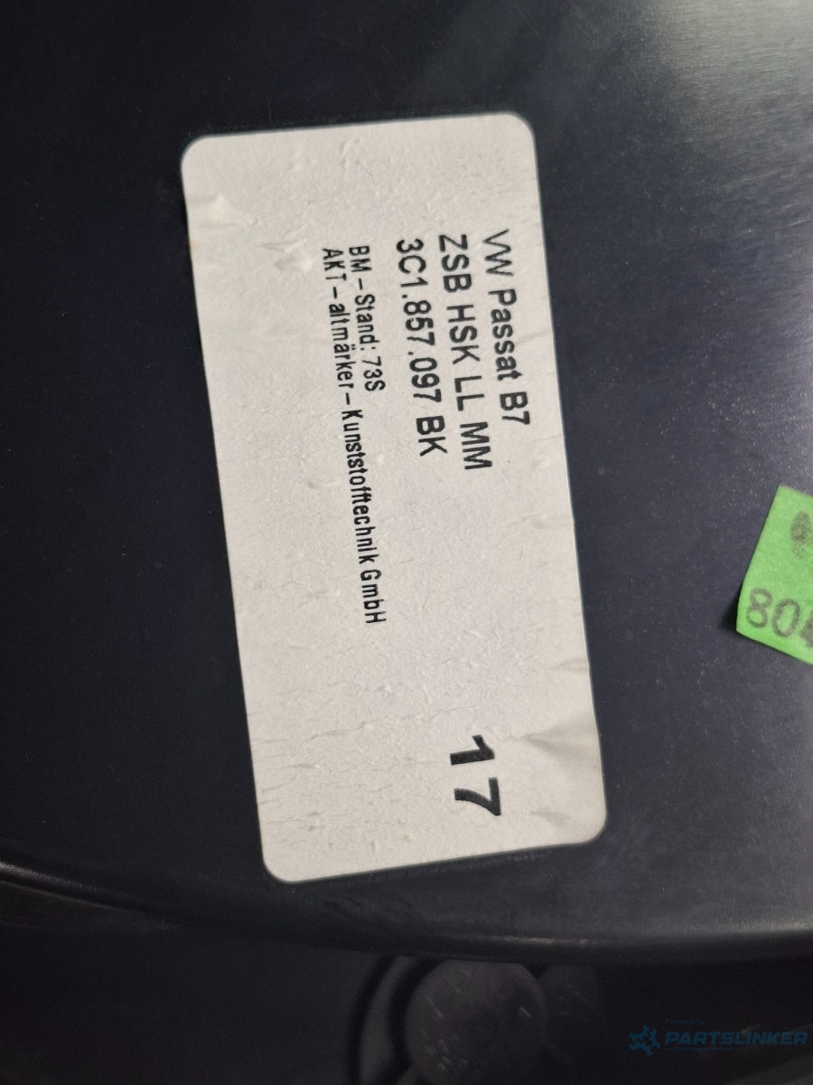 Torpedou VOLKSWAGEN PASSAT CC 357 2008 - 2012 TSI CCZB 3C1857097