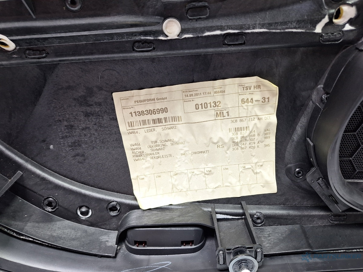 Panou piele usa dreapta spate VOLKSWAGEN PASSAT CC 357 2008 - 2012 TSI CCZB 3C8867212AH