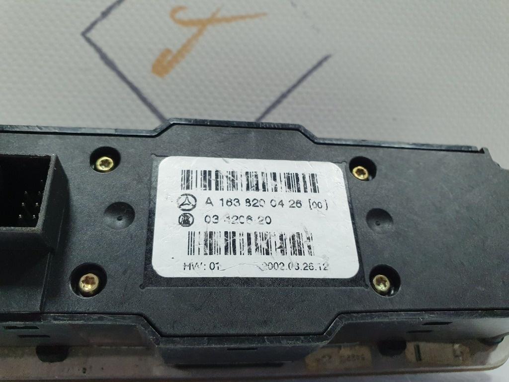 Consola butoane  MERCEDES-BENZ M-CLASS W163 1998 - 2005 2.7 ML 270 CDI OM 612.963 A1638200426 , 03420620