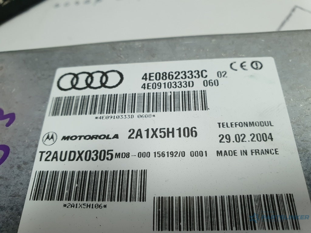 Modul bluetooth  AUDI A6/S6 III Saloon 4F2, C6 2004 - 2011 3.0 TDI quattro BMK 4E0862333C