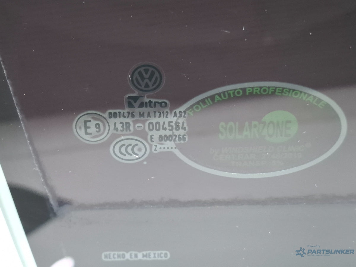 Geam usa dreapta spate VOLKSWAGEN JETTA IV 162, 163, AV3, AV2 2009 - > TDI CAYC VITRO 43R004584 5C6845025