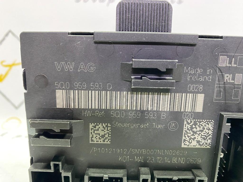 Modul usa stanga fata VOLKSWAGEN PASSAT Variant 3G5 2014 - > 5Q0959593D