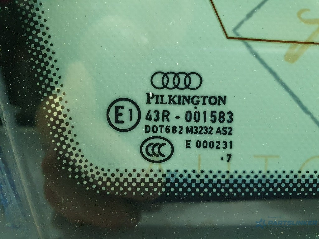 Geam fix  stanga spate AUDI Q7 4LB 2006 - 2016 3.0 TDI quattro BUG