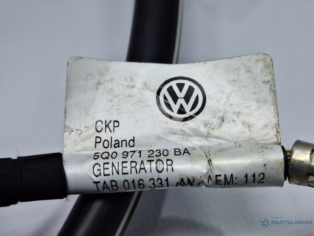 Instalatie electrica alternator SKODA OCTAVIA Combi 5E5 2012 - > TDI CKFC, CRMB, CYKA 5Q0971230BA