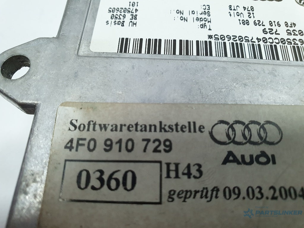 Modul interfață MMI  AUDI A6/S6 III Saloon 4F2, C6 2004 - 2011 3.0 TDI quattro BMK 4F0910729 , 4E0035729