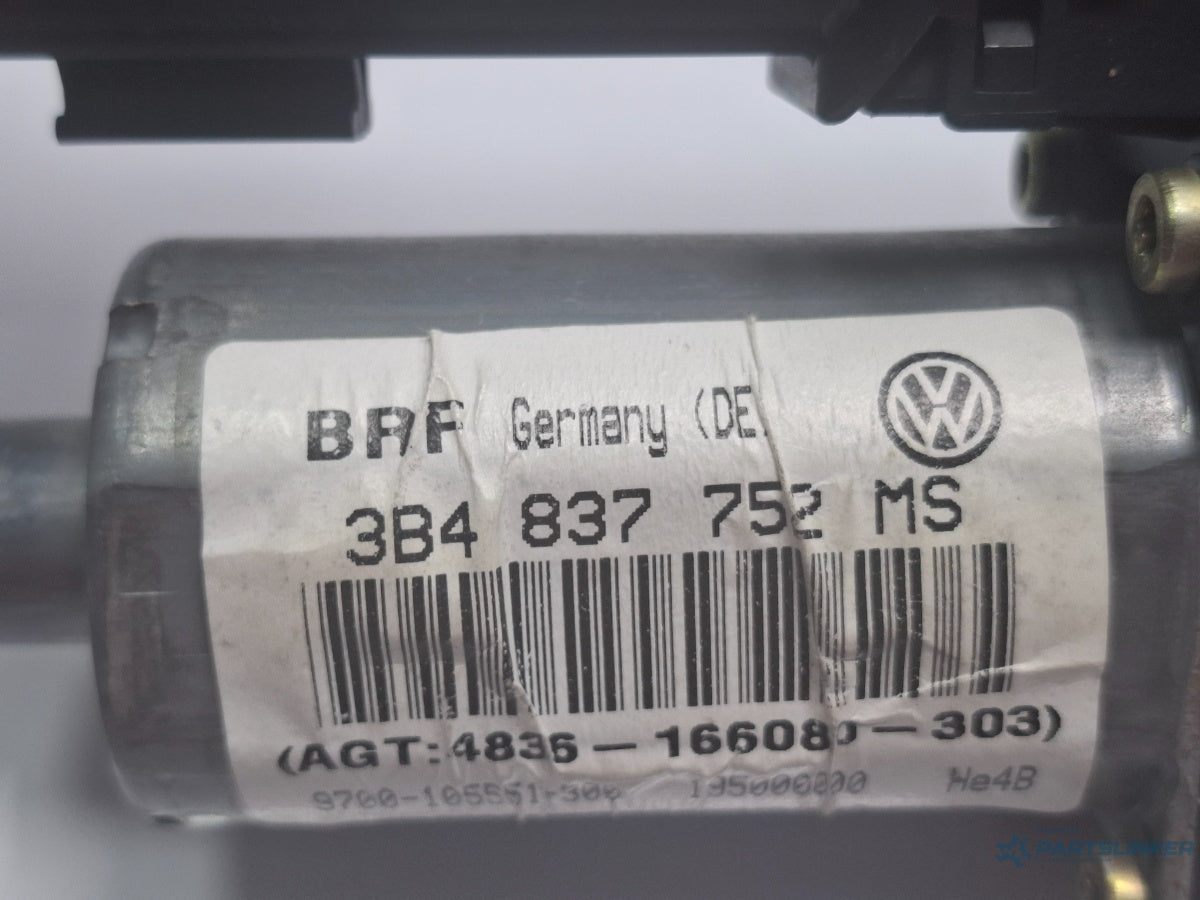 Motoras macara dreapta fata VOLKSWAGEN PASSAT Variant 3B6 2000 - 2005 TDI AVB 3B4837752MS