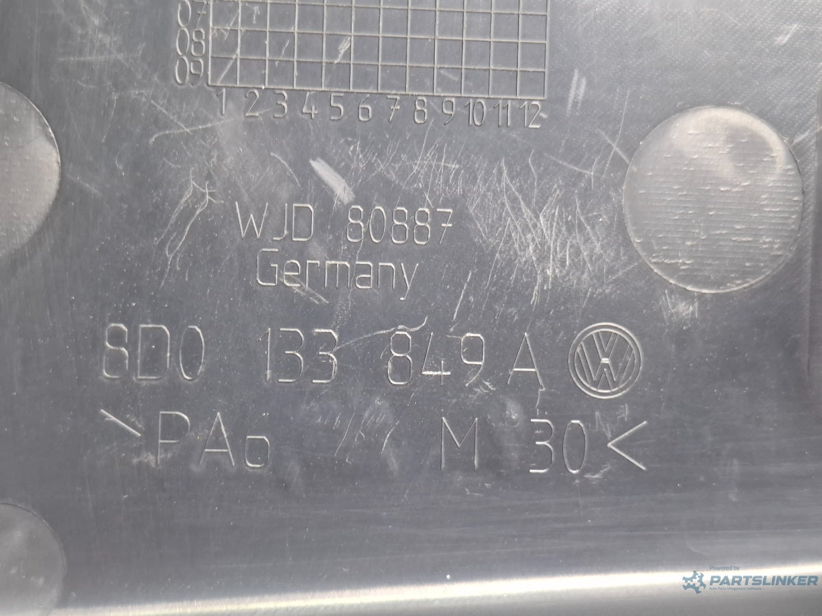 Ornament compartiment motor SKODA SUPERB 3U4 2001 - 2008 TDI AVF, AWX 8D0133849A