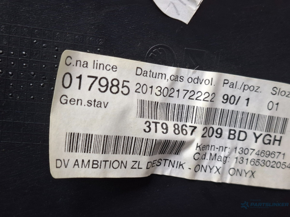 Fata de usa stanga spate SKODA SUPERB III Estate 3T5 2009 - 2015 TDI CBBB, CFGB 3T9867209BD