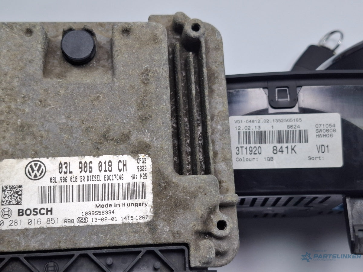 Kit pornire SKODA SUPERB III Estate 3T5 2009 - 2015 TDI CBBB, CFGB BOSCH 0281016851 3T1920841K , 03L906018CH