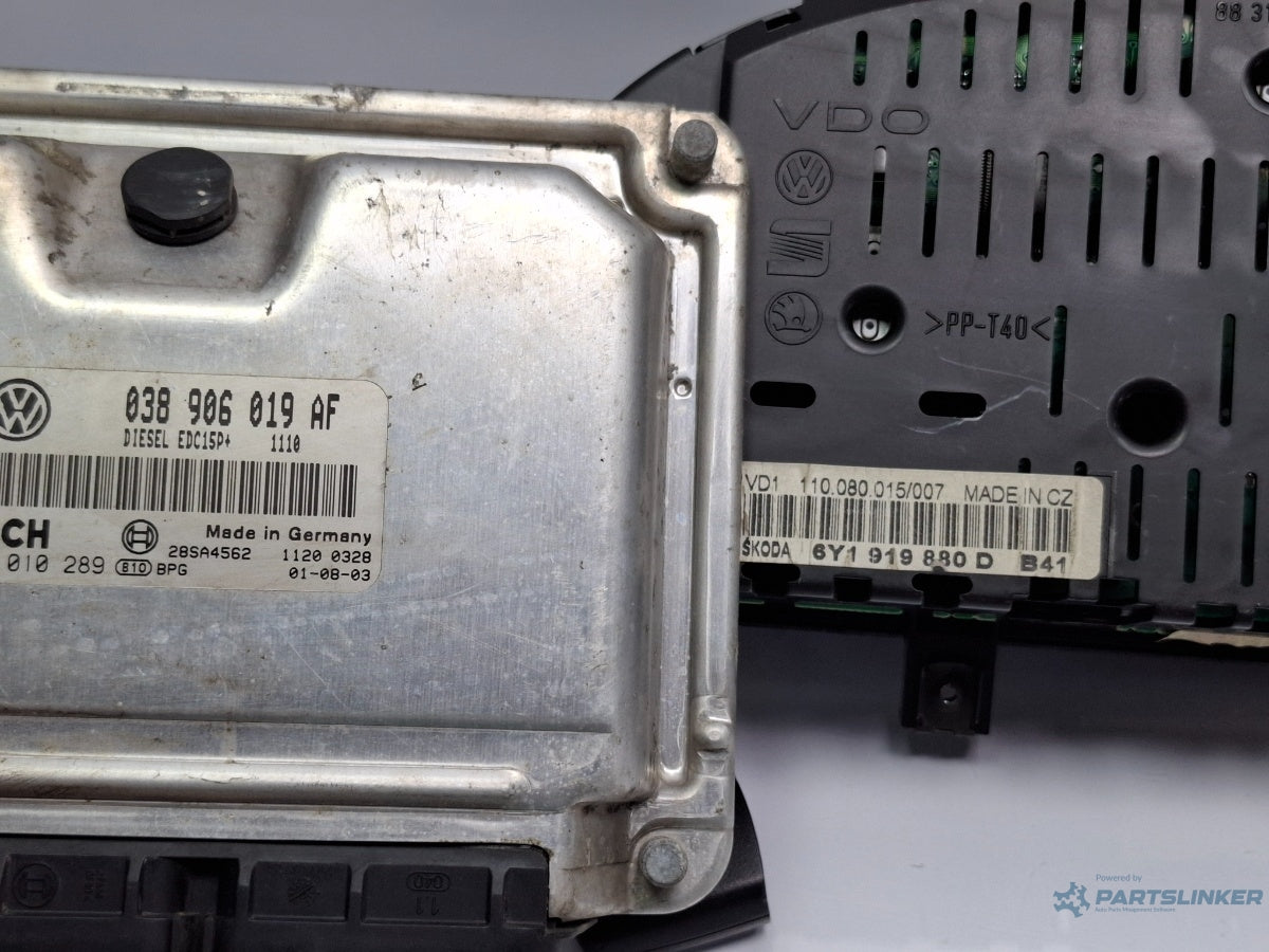 Kit  de pornire SKODA FABIA Saloon 6Y3 1999 - 2007 TDI ATD, AXR BOSCH  0281010289 038906019AF , 6Y1919880D