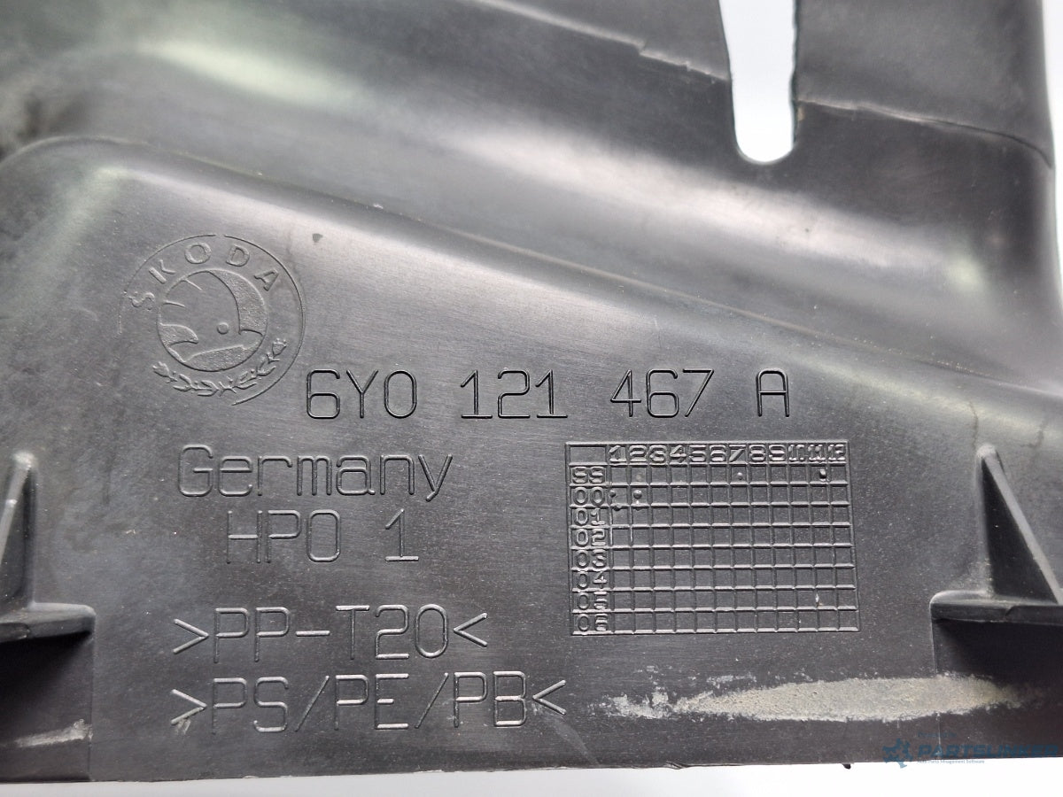 Deflector radiator intercooler SKODA FABIA Saloon 6Y3 1999 - 2007 TDI ATD, AXR 6Y0121467A