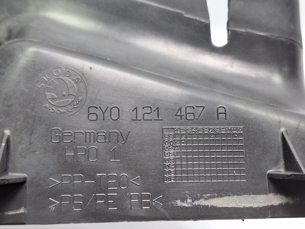 Deflector radiator intercooler SKODA FABIA Saloon 6Y3 1999 - 2007 TDI ATD, AXR 6Y0121467A