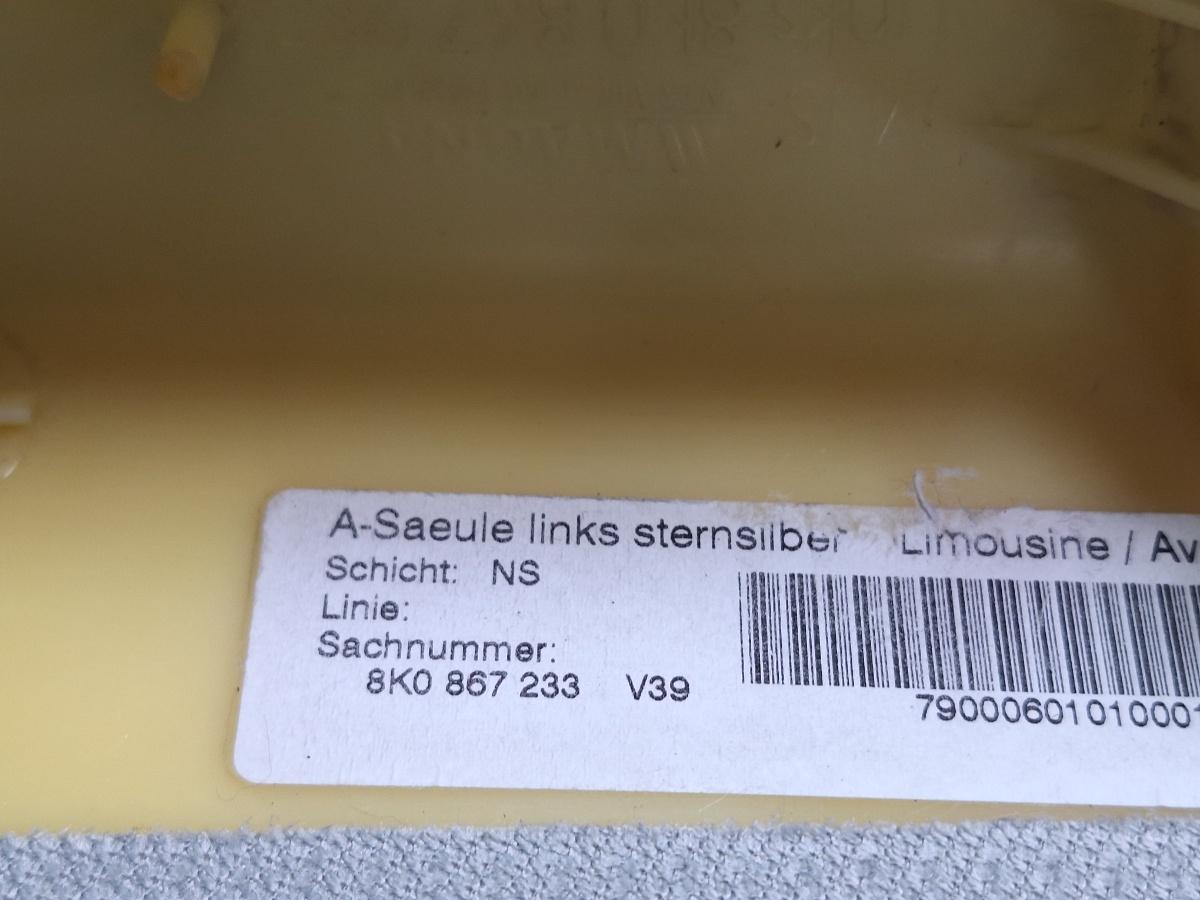Ornament stalp parbriz stanga AUDI A4 IV Avant 8K5, B8 2007 - 2015 TDI CAGA, CJCA, CMEA, CMFA 8K0867233