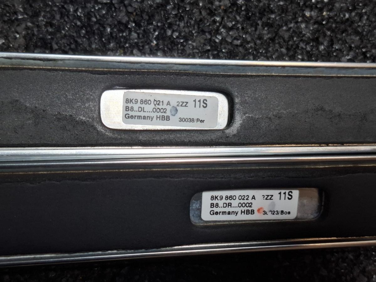 Bare longitudinale AUDI A4 IV Avant 8K5, B8 2007 - 2015 TDI CAGA, CJCA, CMEA, CMFA 8K9860021A , 8K9860022A