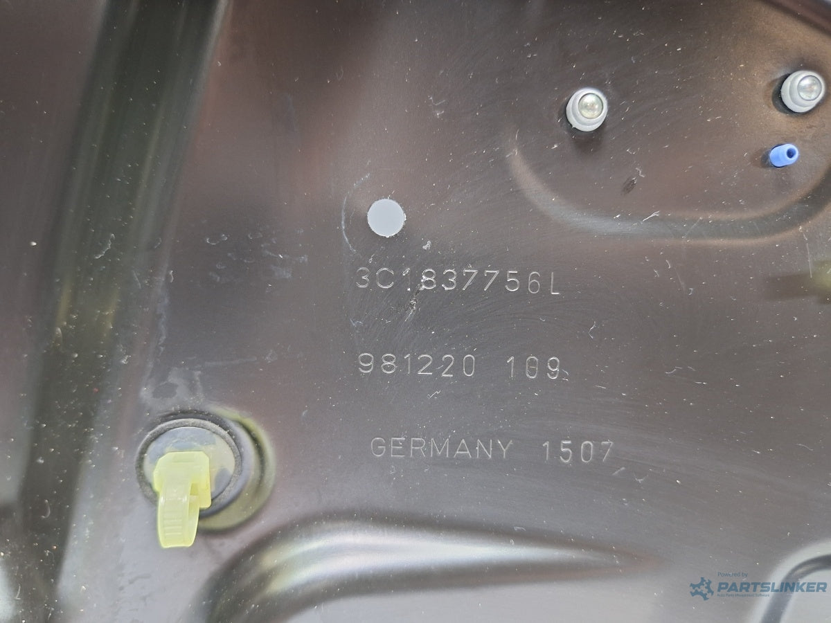 Macara geam dreapta fata VOLKSWAGEN PASSAT 3C2 2005 - 2010 TDI 16V BKP, CBAB 3C1837756L