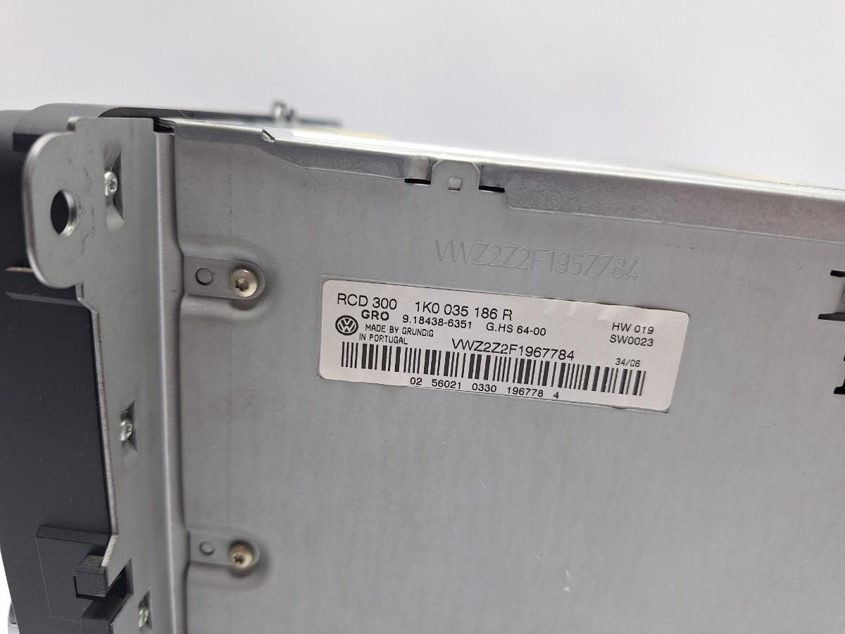 CD player RCD 300 VOLKSWAGEN TIGUAN 5N_ 2007 - > TDI 4motion CBAB, CFFB, CLJA 1K0035186R