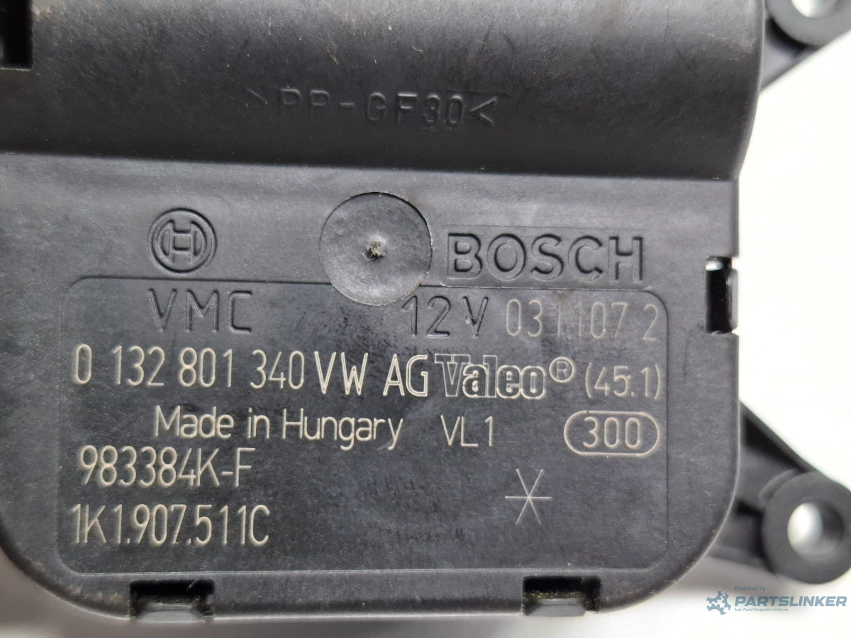 Motoras aeroterma V158 VOLKSWAGEN TOURAN 1T1, 1T2 2003 - 2010 TDI BMM BOSCH 0132801340 1K1907511C