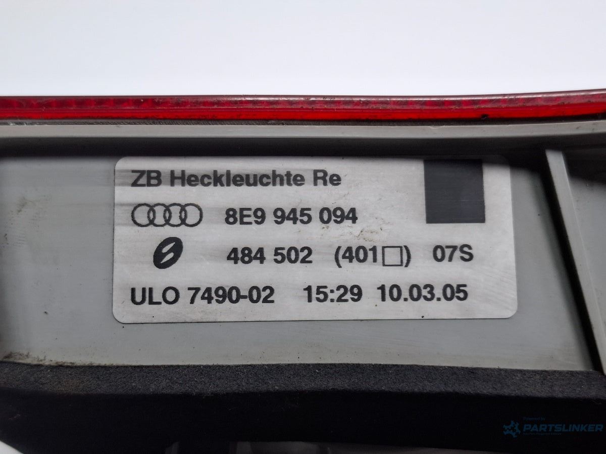 Stop de pe haion dreapta AUDI A4 III Avant 8ED, B7 2004 - 2008 TDI BKE, BRB 8E9945094