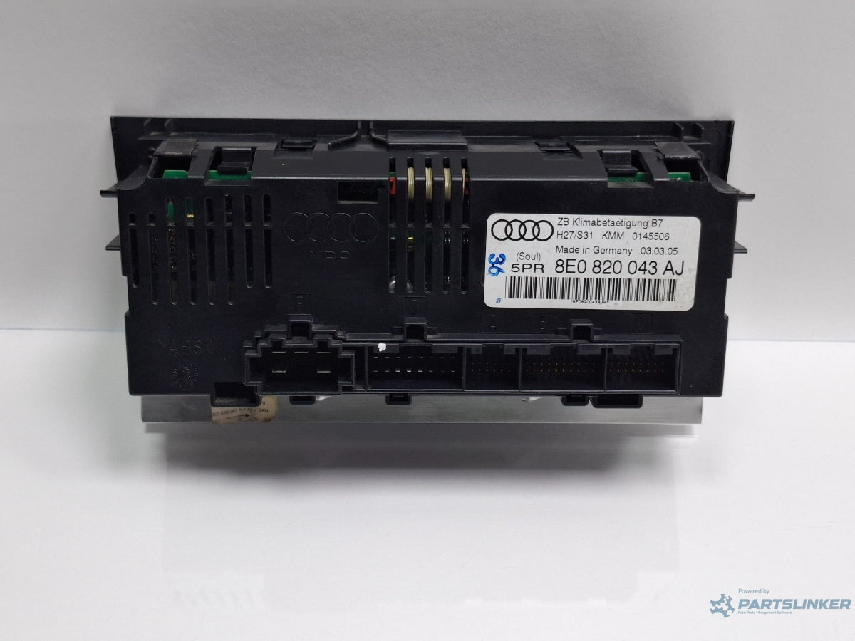 Panou AC AUDI A4 III Avant 8ED, B7 2004 - 2008 TDI BKE, BRB 8E0820043AJ