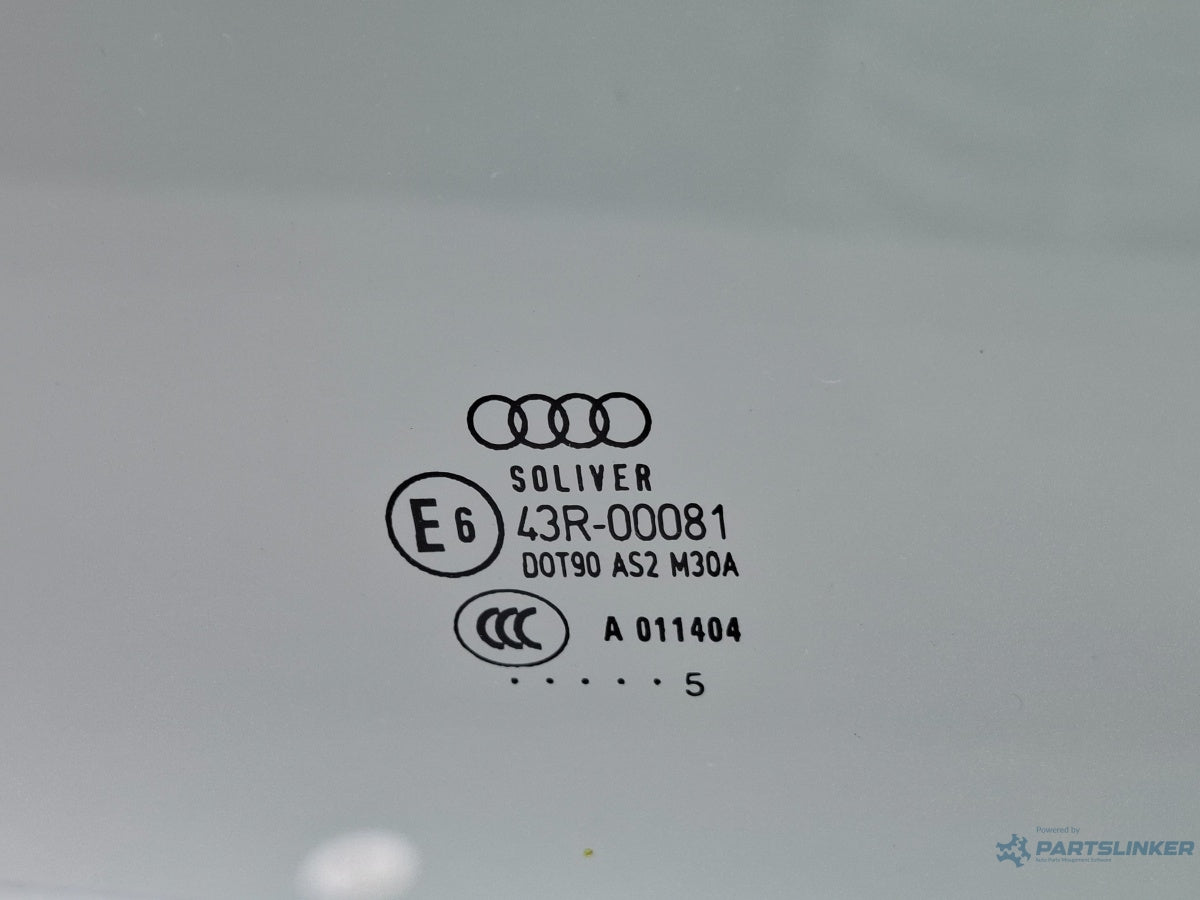 Geam usa stanga spate AUDI A4 III Avant 8ED, B7 2004 - 2008 TDI BKE, BRB 8E9845025