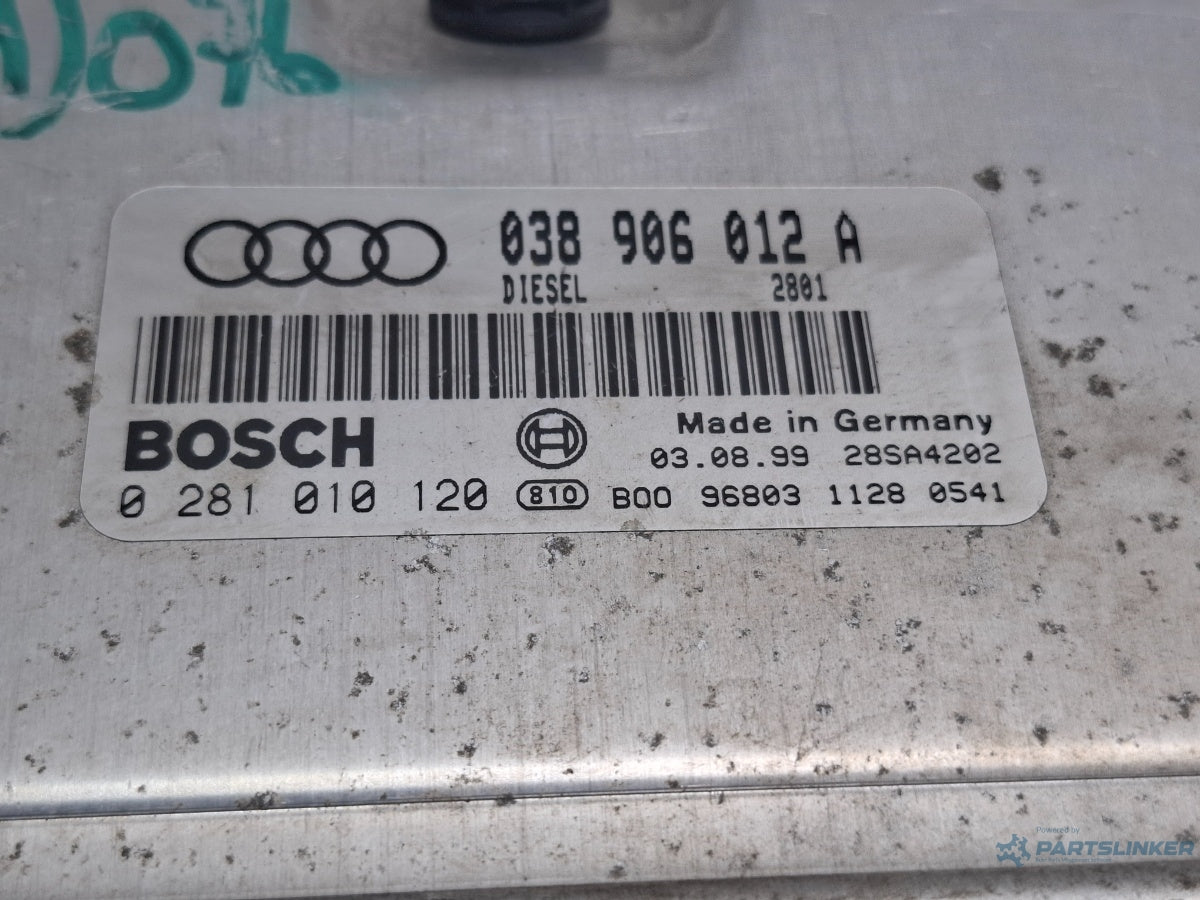 Calculator ECU AUDI A3 8L1 1996 - 2006 TDI AHF, ASV BOSCH 0281010120 038906012A