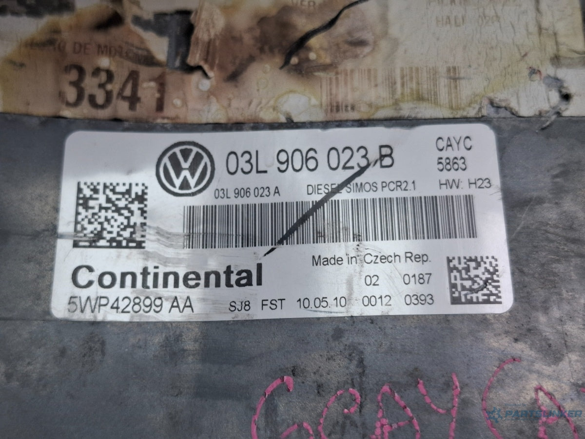 Calculator ECU VOLKSWAGEN GOLF VI Variant AJ5 2009 - 2013 TDI CAYC Continental 5WP42899AA 03L906023B