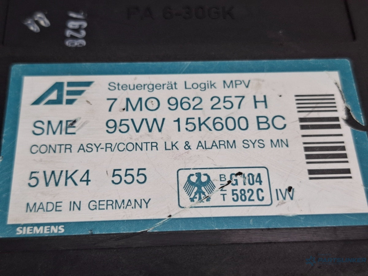 Modul confort VOLKSWAGEN SHARAN 7M8, 7M9, 7M6 1995 - 2010 TDI AUY, BVK 7M0962257H