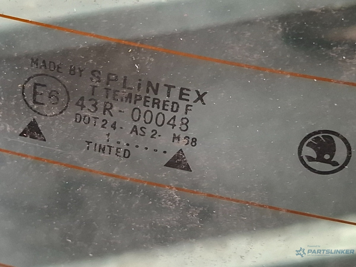 Luneta SKODA FABIA SEDAN / BERLINA  6Y3 1999 - 2007  SPLINTEX 43R-00048 6Y5845051A