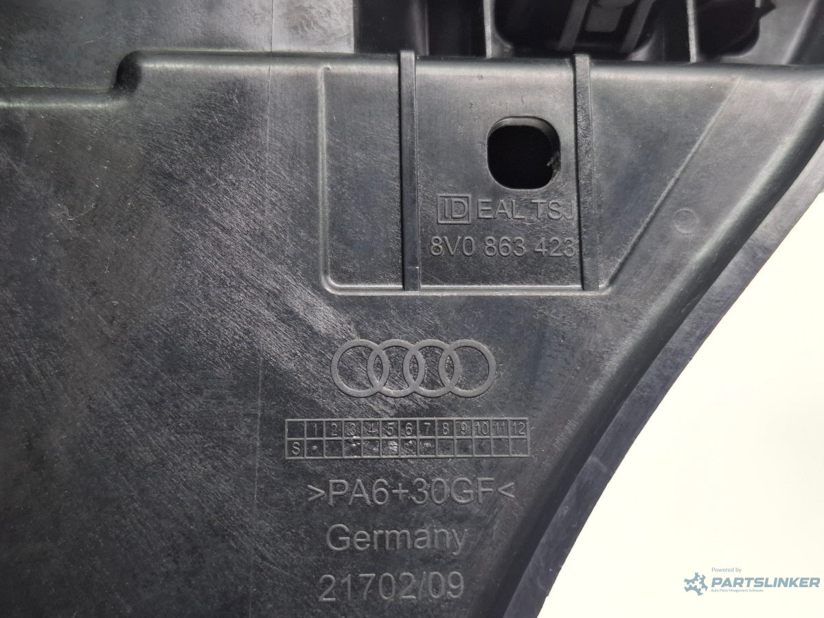 Ornament prindere mocheta portbagaj stanga AUDI A3 Sportback 8VA, 8VF 2012 - > TDI CLHA 8V0863423