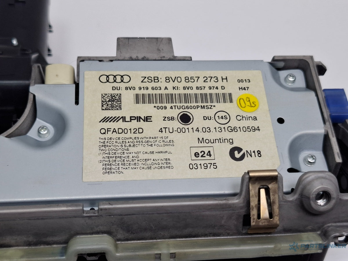 Display navigatie AUDI A3 Sportback 8VA, 8VF 2012 - 2018 8V0857273H