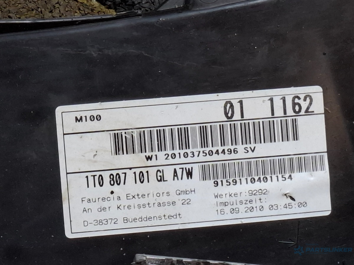 Bara fata VOLKSWAGEN TOURAN 1T3 2010 - 2015 , gri LA7W , 1T0807101GL