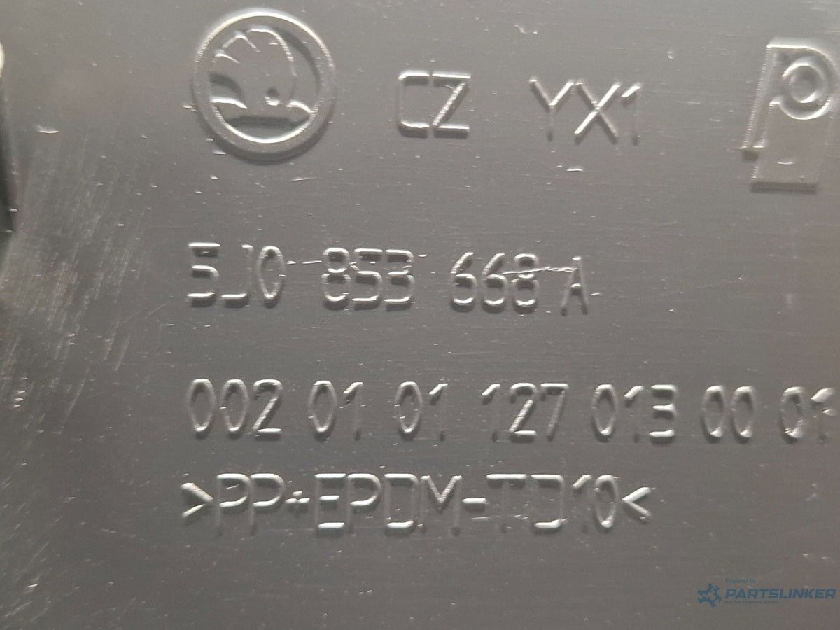 Grila bara centrala fata SKODA FABIA II 542 2006 - 2014 1.2 1.2 BBM, CHFA 5J0853668A