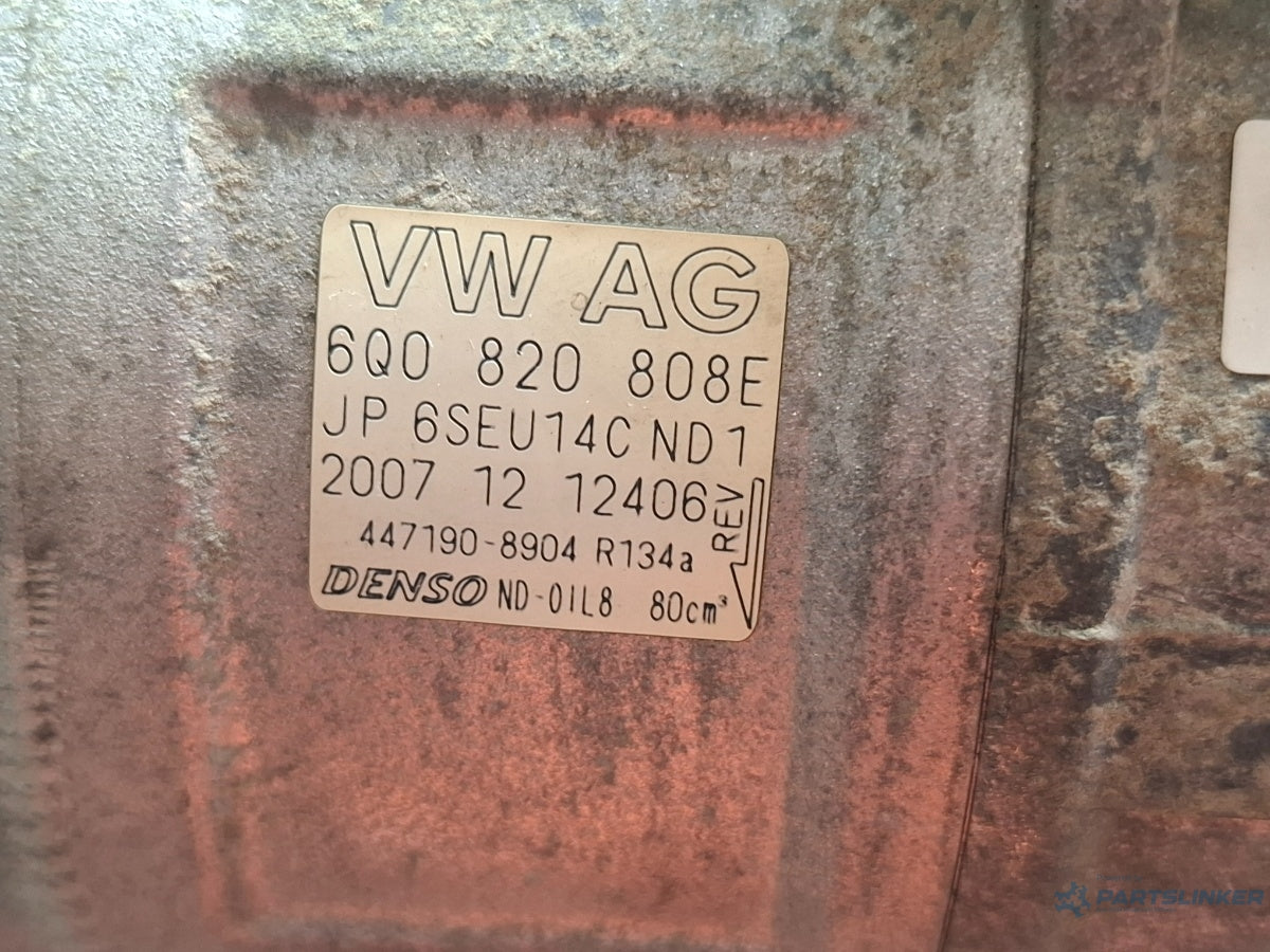 Compresor  AC SKODA FABIA II 542 2006 - 2014 1.2 1.2 BBM, CHFA 6Q0820808Ectrica motor