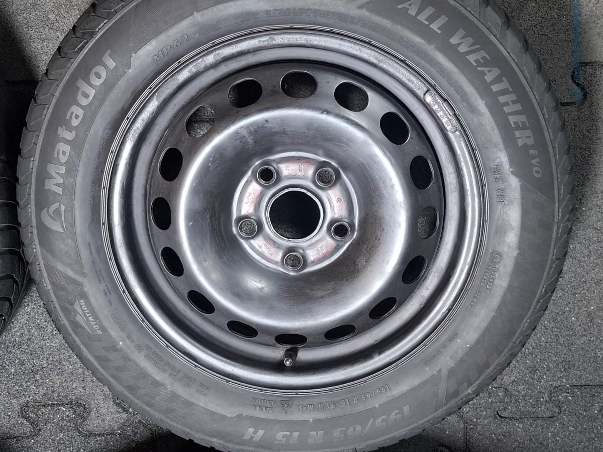 Jante de otel cu cauciucuri iarna 195/65 R15 VOLKSWAGEN CADDY IV Estate SAB, SAJ 2015 - 2020 2K0601027B
