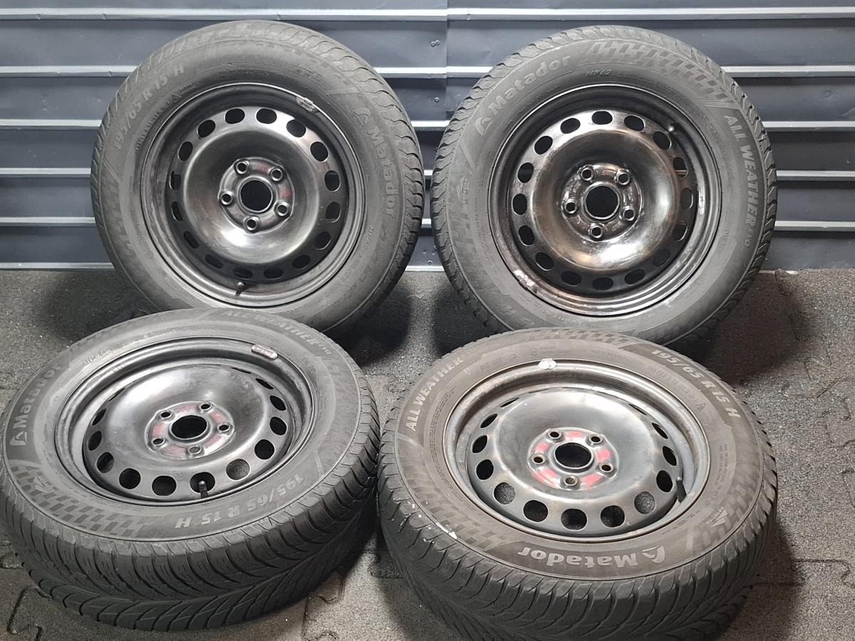 Jante de otel cu cauciucuri iarna 195/65 R15 VOLKSWAGEN CADDY IV Estate SAB, SAJ 2015 - 2020 2K0601027B
