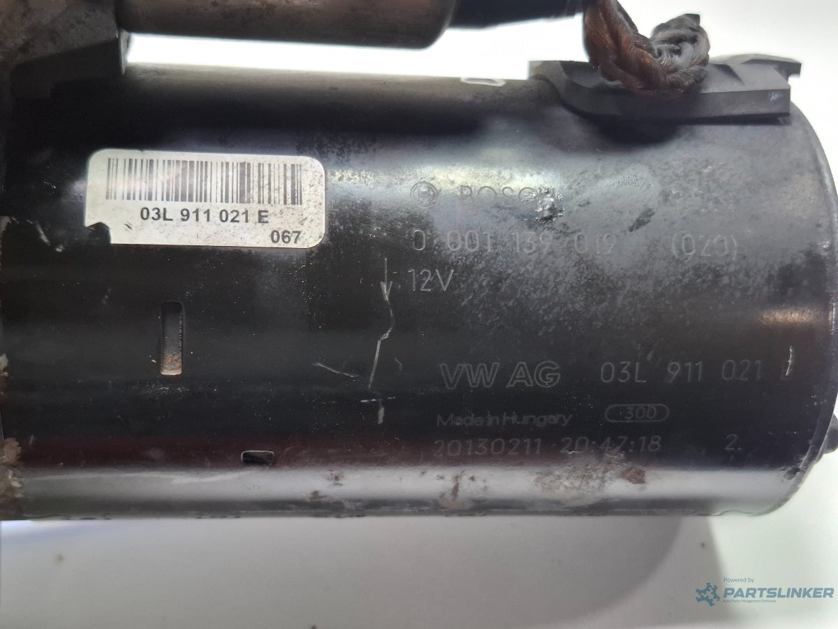 Electromotor AUDI A4 IV 8K2, B8 2007 - 2015 TDI  CJCB BOSCH 0001139019 03L911021E