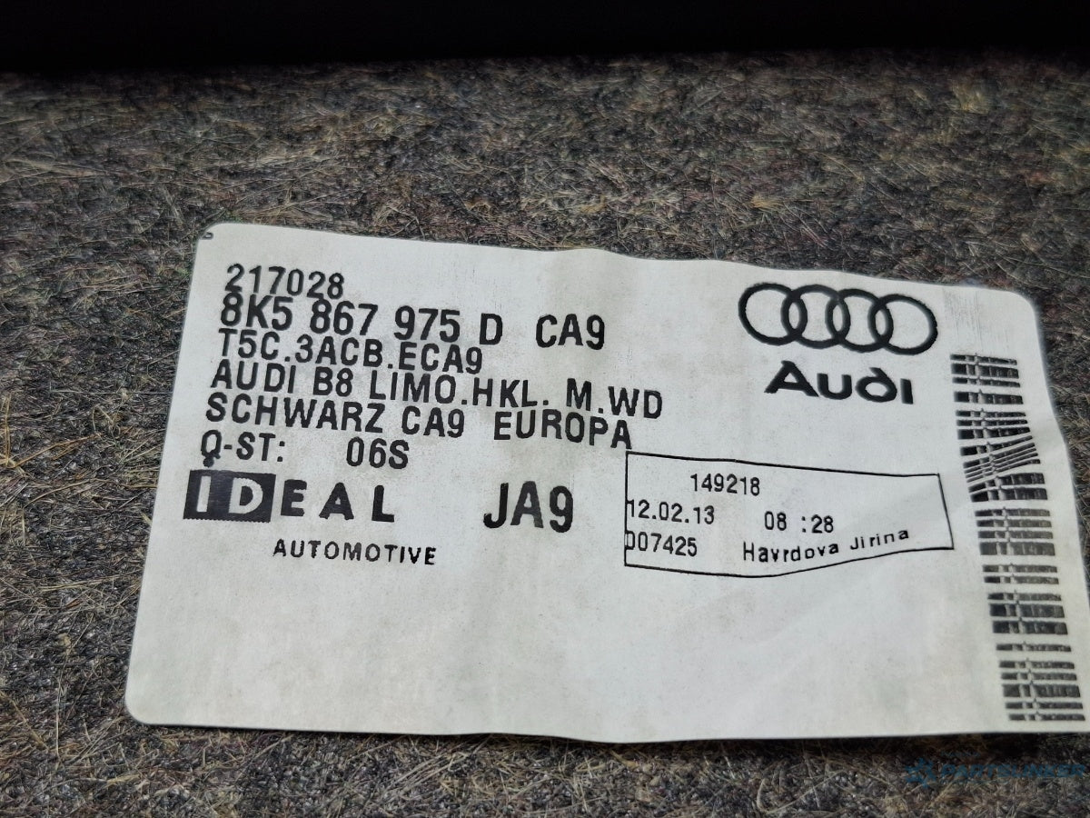Ornament haion AUDI A4 IV 8K2, B8 2007 - 2015 TDI CAGB, CJCB, CSUB 8K5867975D