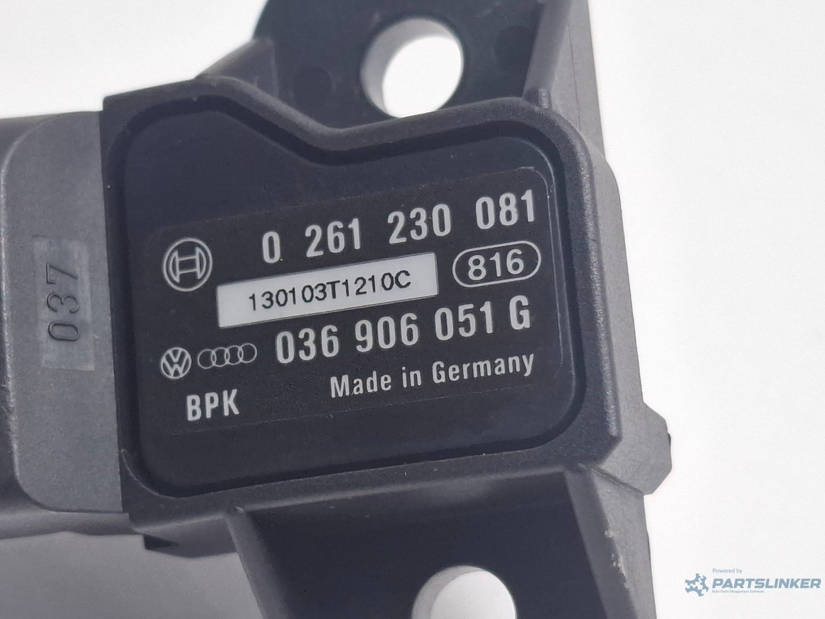 Senzor MAP AUDI A4 IV 8K2, B8 2007 - 2015 TDI CAGB, CJCB, CSUB BOSCH 0261230081 036906051G