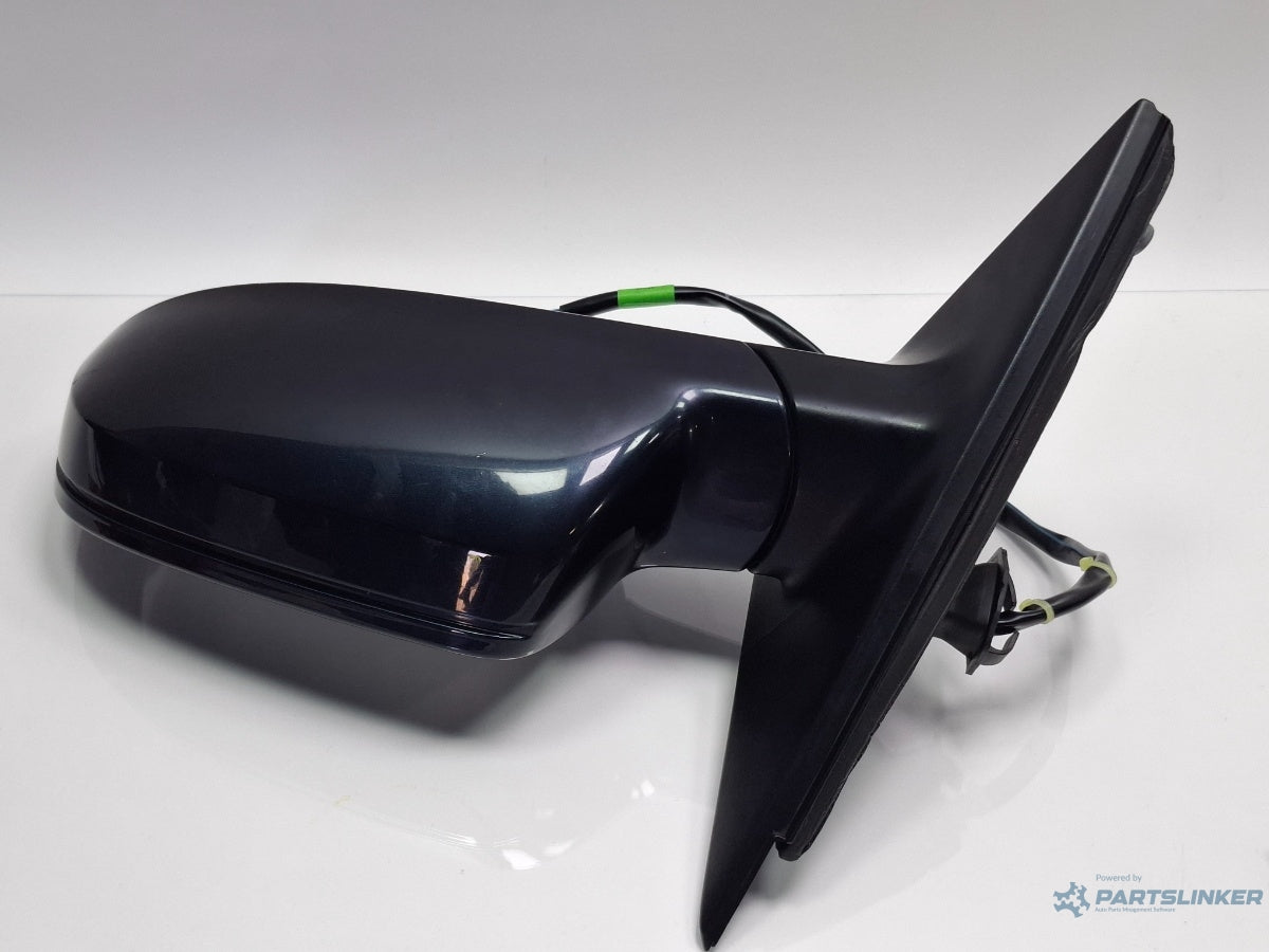 Oglinda stanga AUDI A4 IV 8K2, B8 2007 - 2015 albastru LX5R 8K2857409AF , volan pe partea dreapta